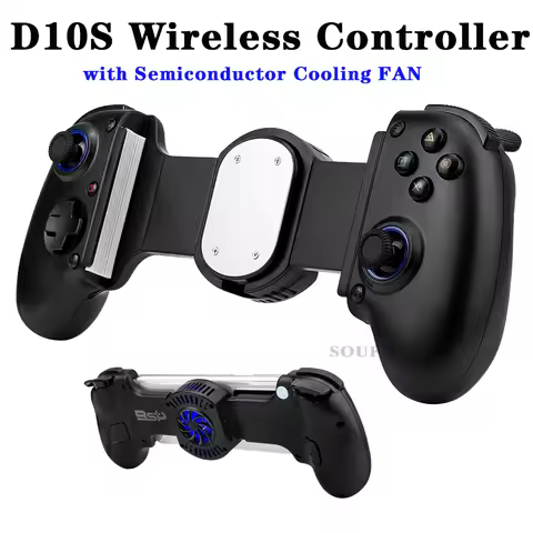 D10 D10S Wireless Gamepad Controller Semiconductor Cooling Fan Stretching Cooling Game Controller fo