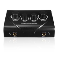 Sound Mixer Dual Mic Inputs KTV Rooms Digital Karaoke Audio System Machine US Plug