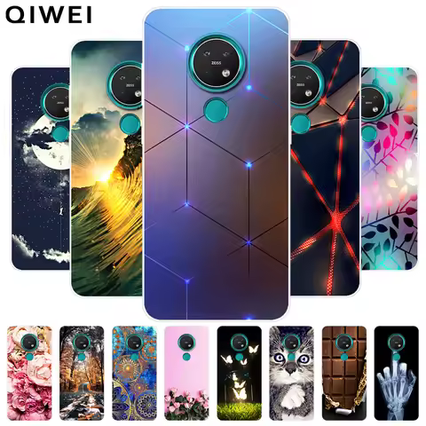 For Nokia 6.2 7.2 Case Cute Soft TPU Back Cover For Nokia 3.4 / 5.3 / 6.2 / 7.2 Phone Cases Silicone