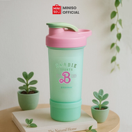 Miniso X Barbie 650mL Botol Minum Shaker Bottle Gym Botol Minum Flip Tumbler Polos Shaker Water Bott