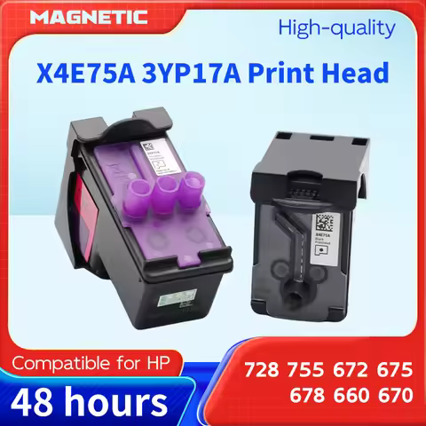 X4E75A print head 3YP17A nozzle ink cartridge 1set, compatible with HP Tank728 755 672 675 678 ink c