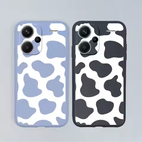 Cow Pattern Case For Xiaomi Redmi Note 13 14 Pro Plus 4G 5G 9 10 11 9S 10S 11S 9A 9T K20 14Pro Redmi