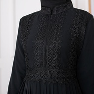 Agnes Hijab - Fujhy Dress Gamis Putih Lebaran 2026 Terbaru Baju Muslim Wanita Dewasa Mewah Abaya Hit