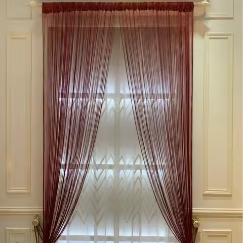 Thread curtains 3mx2.8m Door curtain window treatment Room divider