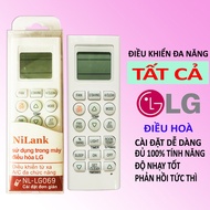 Remote Điều Khiển Điều Hoà LG ĐA NĂNG sử dụng tất cả điều hoà máy lạnh Hãng LG loại đẹp hãng