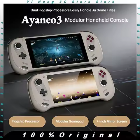 AYANEO 3 Modular Handheld Game Console AMD Ryzen AI9 HX370/8840U 7" 144Hz/120Hz OLED/LCD Windows Gam
