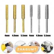 ZHAGUMT366HT 6/12pcs Chain Saw Sharpener, Diamond Titanium Plated Electric Chain Saw File, High Hard