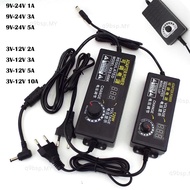 Adjustable AC 220V To DC 12V 9V 24V Power Supply Charger 9V-24V 3V-12V 1A 2A 3A 5A 10A Adapter  MY9B