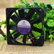 New Barry BI-SONIC BP801512HL 12V 0.35A 8CM 8015 3-wire fan