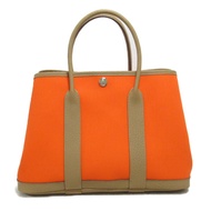 HERMES Garden TPMTote Bag 托特包 fu/bisukiyu/G金具/B刻 Negonda 皮革皮革 Towar Officche 橙色餅乾 F