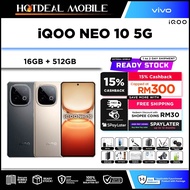 iQOO NEO 10 5G [32GB*(16+16)GB RAM 512GB ROM] - Original iQOO Malaysia
