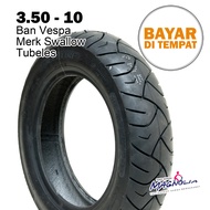 Ban Luar Vespa 3.50 Ring 10 Tubles Gorilla Monkey Merk Swallow