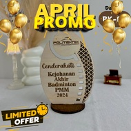MURAH Hadiah Cenderahati/Plaque Award /FREE BOX /TROFI KAYU MURAH CUSTOM DESIGN SHIP OUT 1-3 DAYS