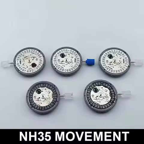 NH35/VK63/VK64 Movement White/Black Datewheel Self-winding High Accuracy 3/6/9 o'Clock Calendar