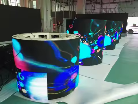 Curve P2.5 Round Led Screen Factory P2.5P3P4P5 Soft Led Module Flexible Led Display