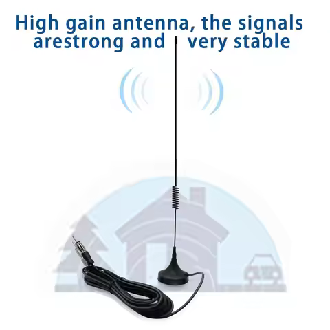 High-Sensitivity Fm Car Radio Antenna, Lantern Head Antenna, Fm Suction Cup Antenna, Car Navigation 