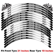 FVHYT Reflective Motorcycle Wheel Rim Sticker Stripe Decal Accessories For YZ 125 125X 250 250X 250F