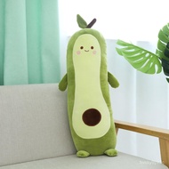 ⭐Affordable⭐53~95cm Happy Stuffed Green Avocado Doll Long Plant Fruit Pillow Ultra Squishy Sleeping Snuggle Buddy Plushi