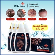 [Chính Hãng]  COMBO 4 Dầu Gội Đầu DEGO PHARMA 80ml Dứt Điểm Gàu Ngứa & Nấm Da Đầu
