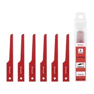 P4EV-6 Air Reciprocating Saw Blades ，4” 14 TPI 6Pcs fit Standard 1/2" Shank Air Reciprocating Saws f