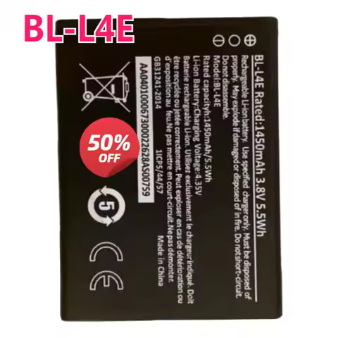 2pcs 5pcs 10pcs 1450mAh BL-L4E Mobile Phone Battery Suitable for Nokia NK 2660 Flp 4G/8210 4G