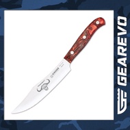 (New) Giesser 6 inch Premium Cut Veggie Knife with Red Diamond Handle (1915S16RD)