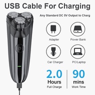 3D Rechargeable Electric Shaver Waterproof Rechargeable Battery [Genuine FULLBOX]