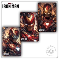 [2 SIDES] [Iron Man], 2 sides ATM skin | Decorative ATM Card Sticker, Apartment Card - Waterproof