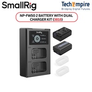 SmallRig NP-FW50 Battery Charger Set for Sony NP-FW50 Battery, Double Slot NP-FW50 Charger 1030mAh 3
