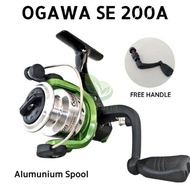 Reel Spining Ogawa Se 200a Spool Aluminum 5 Ball Bearing Free Handle Reel Or Rail Hoist String For Fishing Rods Super Strong And Quality