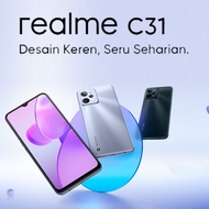 Realme C31 RAM 3GB ROM 32GB Baterai 5000mAh Prosesor UNISOC T612 6.5 inch 100% Original Garansi Resm