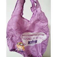 Foldable Purple Anmum Shopping Bag