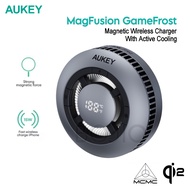 AUKEY MagFusion GameFrost Magnetic Wireless charger with Active Cooler Fan Gaming cooling