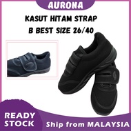 KASUT SEKOLAH HITAM STRAP B.BEST 26-40 / KASUT SEKOLAH HITAM STRAP B.BEST (BACK TO SCHOOL PROMOTION 