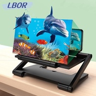 LBOR Mobile Phone Magnifying Glass, HD Folding Cell Phone Screen Amplifier, Enlarged Screen Multi fu