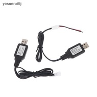 yosunrui5j] 7.4v (3.7v X2) USB Charger Cable SM-4P Li-ion Battery Electric Forward/Reverse RC Toys C