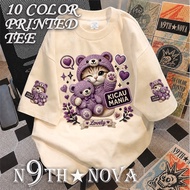 24H SHIP N9THNOVA T-shirt hat bear hug bear cartoon pattern KICAU MANIA Lovely trend casual
