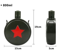 560800ml Stainless steel 304 Hip Flask Camouflage military kettle sports outdoor Army Flagon Camping