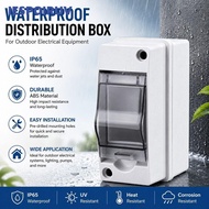 IESPOIRUV 1Pcs Waterproof Distribution Box, HT-2 IP65 Waterproof Breaker Box,  2 Way PC ABS Plastic 