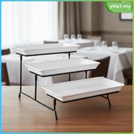 [YitiseaMY] 3-Tier Dessert Stand Easy to Clean 3 Tier Serving Stand Elegant for Hotel, Party