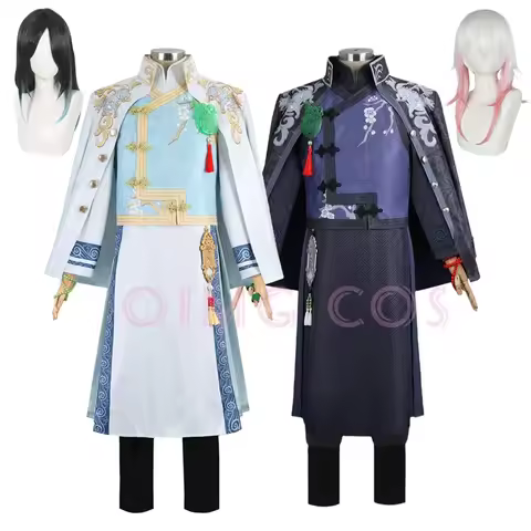 Identity 5 Wu Chang Cosplay Costume White Guard Black Guard Adult Carnival Uniform Wig Anime Hallowe