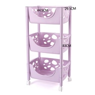 Kitchen Basket trolley shelf with wheels removable snack fru