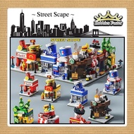 HBF Set of 8 Mini Buildings - Crea Street Scape - Assembling Micro City Buildings