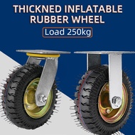 6 Inch Rubber Wheel push cart trolley Heavy Duty Universal Caster Wheel Trolley Cart Wheels