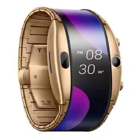 Original Nubia Bluetooth Smart Watch Alpha Flexible Display SmartWatch 4G Internet Mobile Heart Rate