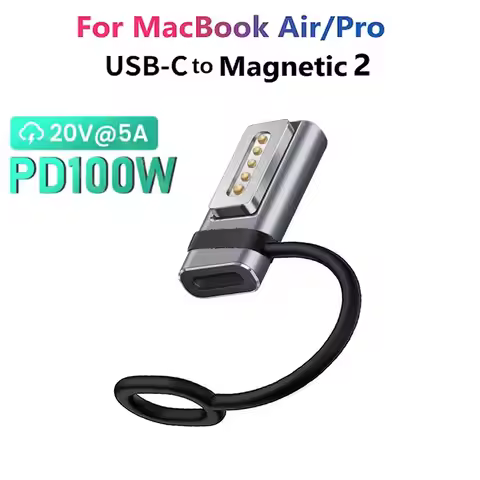 USB Type C Magnetic PD Adapter for Magsafe 1 2 MacBook Air Pro Led Indicator Fast Charging Magnet Pl