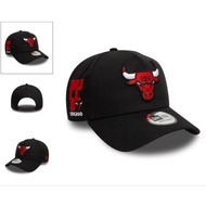 Chicago Bulls Baseball Cap Peaked Cap Curved Brim 9forty Mesh Cap Mesh Adjustable Breathable Topi Le