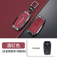 WorldAutoParts เคสฝาครอบกุญแจกุญแจป้องกันแบบเต็มรูปแบบสำหรับ Toyota VELLFIRE พวงกุญแจ Alphard 5ปุ่ม