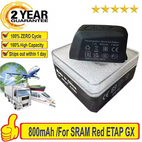 800mAh Battery for SRAM Rival ETAP XX1 X01 GX AXS Eagle Batteries