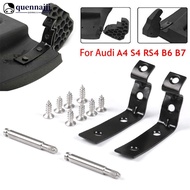 QUENNA 2Pcs Glove Box Lid Hinge Snapped Repair Fix Kit Brackets Steel Black For Audi A4 S4 RS4 B6 B7